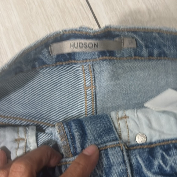 Hudson Jade High Rise Straight Loose Fit Distressed Jeans Asteroid Size 27 - Picture 11 of 12